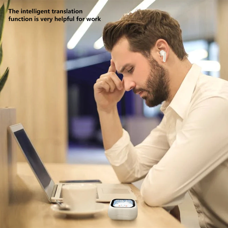 Intelligent Touch BT 5.4 TWS Earbuds HIFI Wireless Headphones ENC Noise Cancellation LED/Digital Display Wireless Earphone